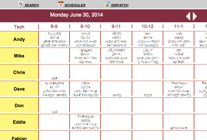 J & H Scheduler screenshot